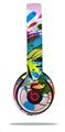 WraptorSkinz Skin Decal Wrap compatible with Beats Solo 2 and Solo 3 Wireless Headphones Floral Splash (HEADPHONES NOT INCLUDED)