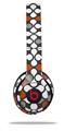 WraptorSkinz Skin Decal Wrap compatible with Beats Solo 2 and Solo 3 Wireless Headphones Locknodes 05 Burnt Orange (HEADPHONES NOT INCLUDED)