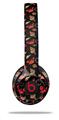 WraptorSkinz Skin Decal Wrap compatible with Beats Solo 2 and Solo 3 Wireless Headphones Crabs and Shells Black (HEADPHONES NOT INCLUDED)