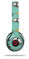 WraptorSkinz Skin Decal Wrap compatible with Beats Solo 2 and Solo 3 Wireless Headphones Coconuts Palm Trees and Bananas Seafoam Green (HEADPHONES NOT INCLUDED)