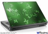 Laptop Skin (Large) - Bokeh Butterflies Green