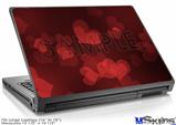 Laptop Skin (Large) - Bokeh Hearts Red