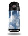 Skin Decal Wrap for Thermos Funtainer 12oz Bottle Bokeh Squared Blue (BOTTLE NOT INCLUDED) by WraptorSkinz