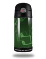 Skin Decal Wrap for Thermos Funtainer 12oz Bottle Bokeh Music Green (BOTTLE NOT INCLUDED) by WraptorSkinz