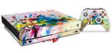 Skin Wrap for XBOX One X Console and Controller Floral Splash