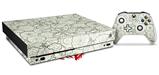 Skin Wrap for XBOX One X Console and Controller Flowers Pattern 05
