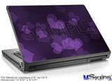 Laptop Skin (Medium) - Bokeh Hearts Purple