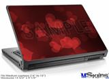 Laptop Skin (Medium) - Bokeh Hearts Red