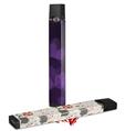 Skin Decal Wrap 2 Pack for Juul Vapes Bokeh Hearts Purple JUUL NOT INCLUDED