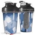 Decal Style Skin Wrap works with Blender Bottle 20oz Bokeh Squared Blue (BOTTLE NOT INCLUDED)