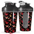 Decal Style Skin Wrap works with Blender Bottle 20oz Crabs and Shells Black (BOTTLE NOT INCLUDED)