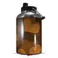 Skin Decal Wrap for 2017 RTIC One Gallon Jug Bokeh Hearts Orange (Jug NOT INCLUDED) by WraptorSkinz