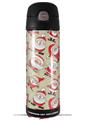 Skin Decal Wrap for Thermos Funtainer 16oz Bottle Lots of Santas (BOTTLE NOT INCLUDED) by WraptorSkinz