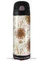 Skin Decal Wrap for Thermos Funtainer 16oz Bottle Flowers Pattern 19 (BOTTLE NOT INCLUDED) by WraptorSkinz