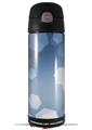 Skin Decal Wrap for Thermos Funtainer 16oz Bottle Bokeh Hex Blue (BOTTLE NOT INCLUDED) by WraptorSkinz