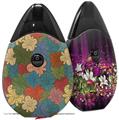 Skin Decal Wrap 2 Pack compatible with Suorin Drop Flowers Pattern 01 VAPE NOT INCLUDED