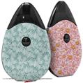 Skin Decal Wrap 2 Pack compatible with Suorin Drop Flowers Pattern 09 VAPE NOT INCLUDED