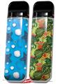 Skin Decal Wrap 2 Pack for Smok Novo v1 Starfish and Sea Shells Blue Medium VAPE NOT INCLUDED
