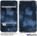 iPod Touch 2G & 3G Skin - Bokeh Hearts Blue