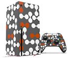 WraptorSkinz Skin Wrap compatible with the 2020 XBOX Series X Console and Controller Locknodes 04 Burnt Orange (XBOX NOT INCLUDED)