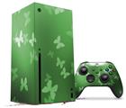 WraptorSkinz Skin Wrap compatible with the 2020 XBOX Series X Console and Controller Bokeh Butterflies Green (XBOX NOT INCLUDED)