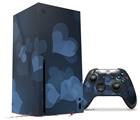 WraptorSkinz Skin Wrap compatible with the 2020 XBOX Series X Console and Controller Bokeh Hearts Blue (XBOX NOT INCLUDED)