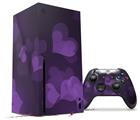 WraptorSkinz Skin Wrap compatible with the 2020 XBOX Series X Console and Controller Bokeh Hearts Purple (XBOX NOT INCLUDED)