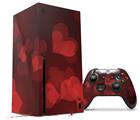 WraptorSkinz Skin Wrap compatible with the 2020 XBOX Series X Console and Controller Bokeh Hearts Red (XBOX NOT INCLUDED)