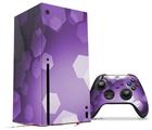 WraptorSkinz Skin Wrap compatible with the 2020 XBOX Series X Console and Controller Bokeh Hex Purple (XBOX NOT INCLUDED)