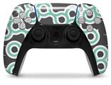 WraptorSkinz Skin Wrap compatible with the Sony PS5 DualSense Controller Locknodes 02 Seafoam Green (CONTROLLER NOT INCLUDED)