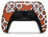WraptorSkinz Skin Wrap compatible with the Sony PS5 DualSense Controller Locknodes 03 Burnt Orange (CONTROLLER NOT INCLUDED)