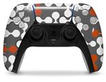 WraptorSkinz Skin Wrap compatible with the Sony PS5 DualSense Controller Locknodes 04 Burnt Orange (CONTROLLER NOT INCLUDED)