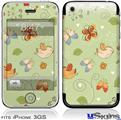 iPhone 3GS Skin - Birds Butterflies and Flowers