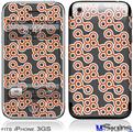 iPhone 3GS Skin - Locknodes 02 Burnt Orange