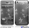iPhone 3GS Skin - Bokeh Butterflies Grey