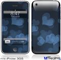 iPhone 3GS Skin - Bokeh Hearts Blue