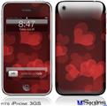 iPhone 3GS Skin - Bokeh Hearts Red