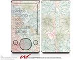 Flowers Pattern 02 - Decal Style skin fits Zune 80/120GB  (ZUNE SOLD SEPARATELY)