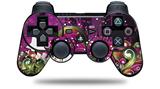 Sony PS3 Controller Decal Style Skin - Grungy Flower Bouquet (CONTROLLER NOT INCLUDED)