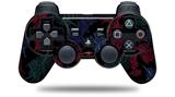 Sony PS3 Controller Decal Style Skin - Floating Coral Black (CONTROLLER NOT INCLUDED)