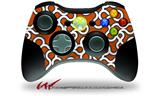 XBOX 360 Wireless Controller Decal Style Skin - Locknodes 03 Burnt Orange (CONTROLLER NOT INCLUDED)