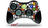 XBOX 360 Wireless Controller Decal Style Skin - Locknodes 04 Burnt Orange (CONTROLLER NOT INCLUDED)