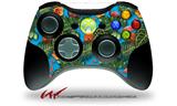 XBOX 360 Wireless Controller Decal Style Skin - Famingos and Flowers Blue Medium (CONTROLLER NOT INCLUDED)