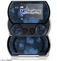 Bokeh Hearts Blue - Decal Style Skins (fits Sony PSPgo)