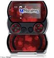 Bokeh Hearts Red - Decal Style Skins (fits Sony PSPgo)