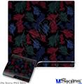 Decal Skin compatible with Sony PS3 Slim Floating Coral Black