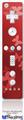 Wii Remote Controller Face ONLY Skin - Bokeh Butterflies Red