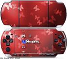Sony PSP 3000 Skin - Bokeh Butterflies Red