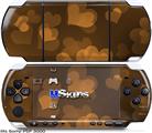 Sony PSP 3000 Skin - Bokeh Hearts Orange