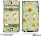 iPod Touch 4G Decal Style Vinyl Skin - Birds Butterflies and Flowers